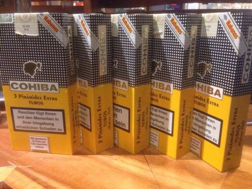 Cohiba Piramides Extra Tubos Hộp 15 điếu